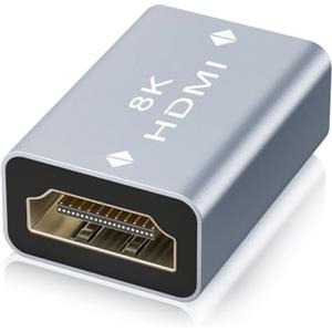 VCELINK Adattatore HDMI 2.1 Femmina-Femmina, Supporto 8K/4K @ 60Hz, Prolunga Cavo UHD, Compatibile con Laptop, PC e TV, 1 Pezzo