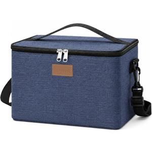 Lifewit Borsa Termica Porta Pranzo per Porta Pranzo, Borse Frigo Pranzo Ufficio, Lunch Bag per Cucina, Lavoro, Mare, Spiaggia, Barbecue, Viaggio, Picnic, Blu Scuro, 9L