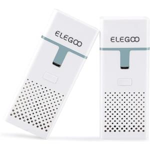 ELEGOO Mini purificatore d'aria con filtro ai carboni attivi e adattatore universale per stampante 3D LCD, DLP, MSLA Resin (set da 2)