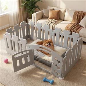 MAMIZO Recinto per Cani da Interno Esterno Alto 60cm, Box 5+1 PCS Pannelli