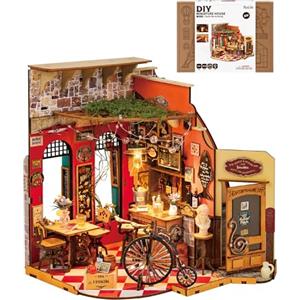 Rolife Miniature Casa - Kit Casa in Miniatura DIY Bar Cheers, Modellismo da Costruire Adulti Casa delle Bambole in Legno Puzzle 3D per Adolescenti