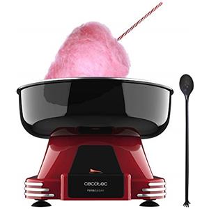 Cecotec Macchina per zucchero Fun&Sugar Cotton, 500 W, design retrò, completamente rimovibile, facile da usare, lavabile in lavastoviglie, include misurino e 10 bastoncini