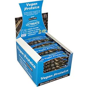Ultimate Italia - Barretta vegan proteica al 27% - gusto ciocco caffè - 24x40g - senza glutine, senza lattosio, 100% vegetale