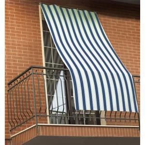 GEMITEX Tenda da sole RIGA BLU, 150x290 CM, COMPLETA DI OCCHIELLI E GANCI PER UNA SEMPLICE INSTALLAZIONE. PROTEGGE LA TUA CASA DAL SOLE E CREA ZONE OMBREGGIATE. Campagna, mare, camping, spiaggia