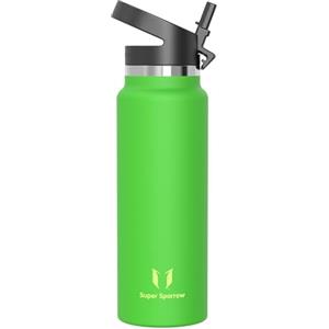 Super Sparrow Sparrow Borraccia Termica con Cannuccia 1.2L-Borracce Termiche Acciaio Inox