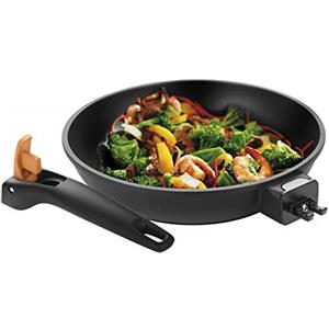 Tescoma 605058 Wok antiaderente induzione manico removibile 28 cm
