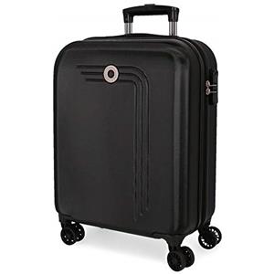 MOVOM Rigida Valigia Da Cabina 55 Cm Unisex Adulto, Nero, 40x55x20 Centimeterss