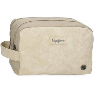 Pepe Jeans Jana, zaini casual, borse da viaggio, blu e beige, realizzati in poliestere e con dettagli in pelle sintetica, di Joumma Bags