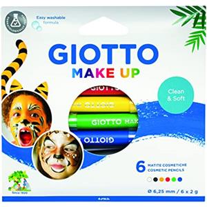 Giotto Set 6 Matite Colori Classici Trucchi per Bambini (FILA, 474000)