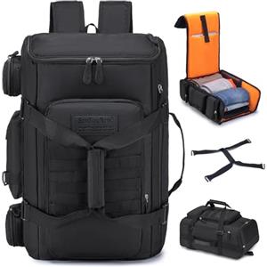 SPAHER 3 in 1 Tattico Borsone Zaino da Trekking Grande 40L, Nero