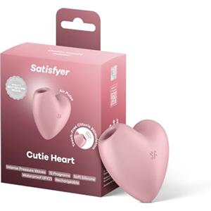 Satisfyer Cutie Heart Vibratore a Onde di Pressione & Vibrazioni | Sex Toy Clitorideo e impermeabile (IPX7) | Giocattolo Erotico a Forma di Cuore | Sex Toys per Donne