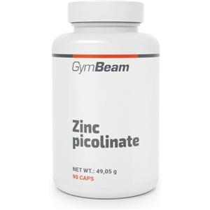 GymBeam Zinco Picolinato -15 mg di Zinco ad Alta Biodisponibilità per Supporto Cognitivo, Ormonale e Mentale, Fertilità Naturale, Pelle, Capelli e Sistema Immunitario - Capsule Vegane, 90 cps