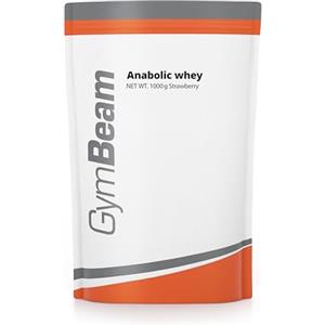 GymBeam Anabolic Whey - Proteine in Polvere Multicomponente con Whey Protein, Arricchite con Creatina Monoidrato e Peptidi di Glutammina, con Aminoacidi Essenziali (1000 g, Strawberry)