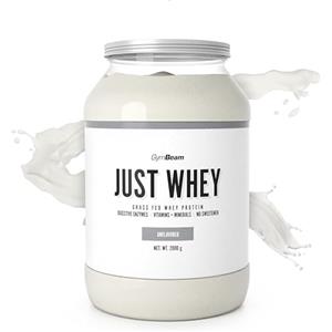 GymBeam Just Whey, Proteine in Polvere Multicomponente da Siero di Latte, Whey Protein, Concentrato e Idrolizzato, 22,4g Proteine per Dose (2000 g, Unflavored)