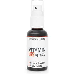 GymBeam Vitamina D3 Spray - Vitamina D da spruzzare sotto la Lingua con Olio MCT - Supporta Sistema Immunitario, Ossa e Denti Sani - Gusto Agrumato, 428 Dosi per Oltre 1 Anno, 30 ml