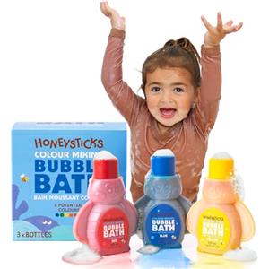 Honeysticks Bagnoschiuma Bambini (3 Pz) - Blu, Rosso, Giallo