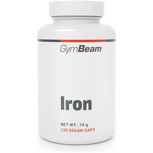 GymBeam Integratore Ferro Vegano - Sostiene la Formazione dei Globuli Rossi, il Metabolismo Energetico, le Funzioni Cognitive e il Sistema Immunitario - Riduce Affaticamento, in Pratiche Capsule