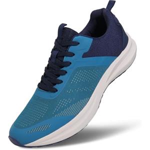 Hawkwell Scarpe da corsa da uomo taglie forti antiscivolo per allenamento e camminata, taglia EU 47 48 49 50 51 52 53, Blu, 51 EU