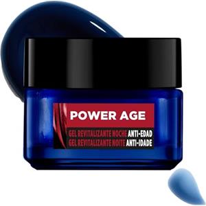 L'Oréal Paris men expert L'Oréal Men Expert Power Age Gel rivitalizzante di notte per gli uomini Anti-Età e Anti-Rughe, potenziato con acido ialuronico