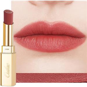 Oulac Rossetto Opaco Donna-Rossetti Matte Lunga Durata Opaco Alta Pigmentazione, Finitura Mat Morbida,Texture Leggera&Confortevole Rossetto Waterproof&No Transfer Matte Lipstick Make-up Vegano RM01