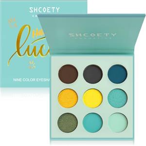 Flintronic 9 Ombretti dal Colore Intenso, Formula Cremosa Sfumabile, Palette Ombretti Ad Alta Pigmentazione, Opaco e Luminoso, Ultimate Shadow, Waterproof, Per le Feste e per il Trucco Quotidiano