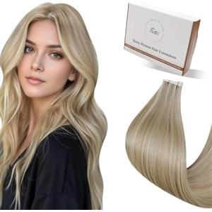 Hetto Extension Biadesive Biondo Medio & Chiaro Highlights 30cm 20pz 30g