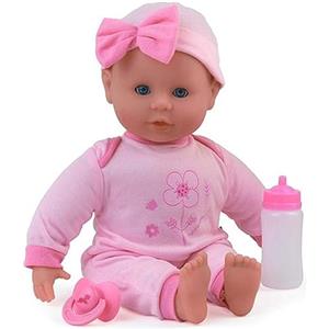 Dolls World 08105 - Bambolotto Talking Tammy Parlante con Oltre 21 Suoni - con Accessori e Morbida Imbottitura, 38 cm