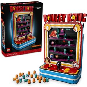 LEGO Super Mario Donkey Kong Arcade 72051 | Set per adulti, kit di modellismo 3D interattivo, joystick e barili, decorazione stanza da gaming, idea regalo, 1367 pezzi
