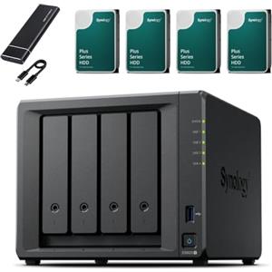 Synology DS925+ Kit server NAS a 4 alloggiamenti (32 GB RAM, 32 TB HDD) - 4 dispositivi di archiviazione di rete desktop Synology NAS da 8 TB