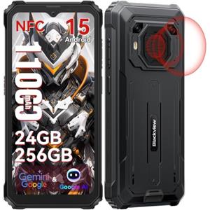 Blackview BV6200 Plus Rugged Smartphone 2025, Batteria 11000mAh Telefono Indistruttibile, 24GB+256GB/2TB TF, 98dB Altoparlante, 6.56 HD+, AI 16MP, IP68/Fingerprint/NFC/GPS/2 Anni Garanzia