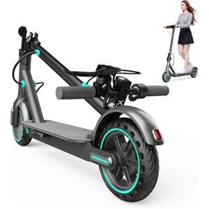 HiQiS Monopattino Elettrico Adulto, Pneumatici da 8.5/10, Monopattino Elettrico 350W/500W, Batteria 36V 10.5Ah/15Ah, Velocità Massima 25 km/h, Autonomia di 30/35/45KM, Controllo App