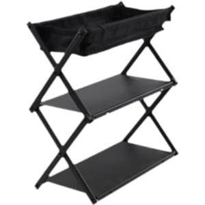 FytStycale Scaffale da Esterno Pieghevole Portatile Tavolo a Tre Ripiani Organizzatore da Cucina di Alluminio E Ferro Design Salvaspazio Adatto, con Piatto di Stoffa