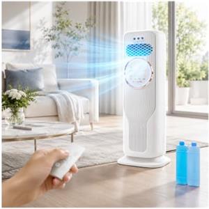 PINCHU Rinfrescatore d'Aria, Condizionatore Portatile, 3 Velocità, Caldo Freddo
