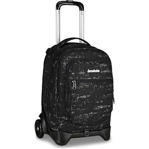 Invicta Trolley Scuola Plug Fantasy, Nero, 34 L, Doppio Scomparto, Cross-over System, Tasca attrezzata, Scomparto porta pc, Tasca portaborraccia, Scuola media e superiore, Ragazzo