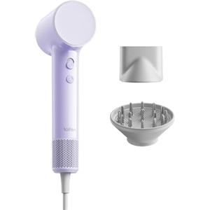 Laifen Air Asciugacapelli, 280g, Fino a 15× Più Veloce, Lavanda | Diffusore e Lisciante, 200M Ioni, 110k rpm, 60dB, 2 Velocità & 5 Temperature, Asciugatira 3min, Modalità Bambino, Viaggio