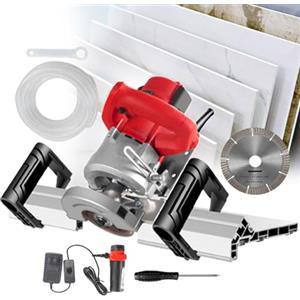 Generic Tagliapiastrelle elettriche per smussatura a 43° per piastrelle in ceramica e porcellana, 13000 giri/min, spessore del bordo regolabile 0,1-0,3 cm, doppia maniglia per taglio di precisione