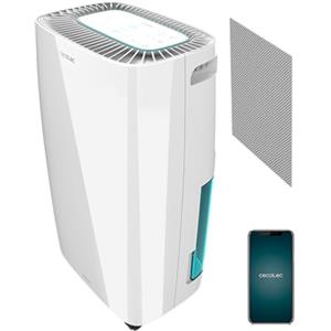 Cecotec Deumidificatore da 2,5L BigDry 4000 Expert Connected Extra. 10 L/giorno, Serbatoio Estraibile, Controllo Wi-Fi, Display LED, Comandi Touch, Timer 24 h, 2 Velocità, Copertura 105 m³