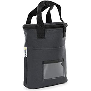 hauck Refresh Me 2, Nero - Borsa Termica Biberon e Bottiglie, Custodia Doppia 10 x 19 x 23 cm, Isolata per Caldo e Freddo, con Tasca Rete e Gancio per Passeggino, Accessorio Neonato da Viaggio