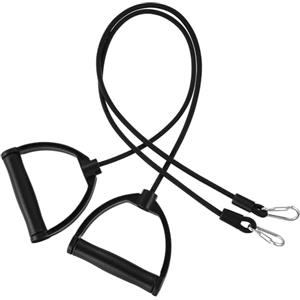 LIGIGWASH Elastico Maniglie per Stepper in ABS e nailon, Corda di Resistenza compatta, 1 Paio, Nero, facile da trasportare e riporre per stepper