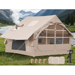 DanCoom tenda gonfiabile 2/4/6/8 persone tende per campeggio, tenda Big Air casa contiene Rainfly, facile installazione grandi tende gonfiare per campeggio all'aperto, tende glamping grandi absis.
