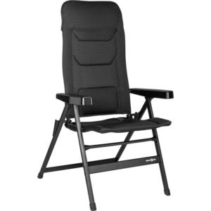 Brunner Sedia da campeggio reclinabile brunner rebel pro small in alluminio e 3durafeel antracite 46x44x117,5 cm