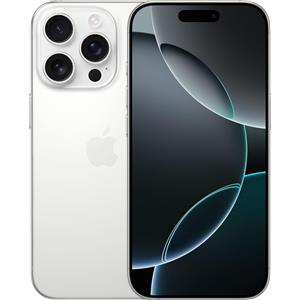 Apple iPhone 16 Pro Ricondizionato Buono (B), Titanio Bianco, 256 GB