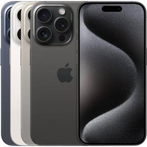 Apple iPhone 15 Pro Ricondizionato Buono (B), Titanio Bianco, 128 GB