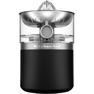KitchenAid Go Cordless 5KCJR160OB - Exprimidor de cítricos con batería (sin batería), funcionamiento con un botón, filtro de pulpa, depósito de zumo de 500 ml con tapa, apto para lavavajillas, color