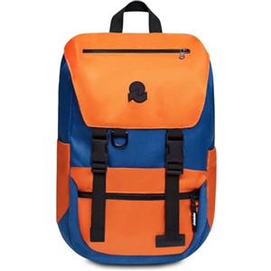 Invicta Zaino JOLLY X, Arancione, Blu, Monoscomparto, Tasca porta pc, Tasca porta borraccia, Per ragazzi e ragazze, Adulti, Scuola, Ufficio, Tempo libero