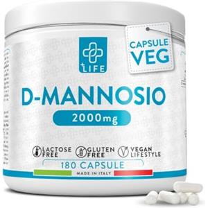 +LIFE D Mannosio Puro 2000mg PiùLife - 180 Capsule