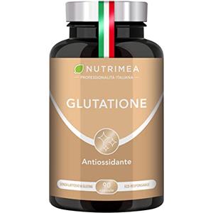 Laboratoires Nutrimea Glutatione Ridotto | Formula Completa con Vitamina C, Selenio, NAC, | Antiossidante e Disintossicante | Contrasta I Radicali Liberi | Migliora la Pelle | 90 capsule