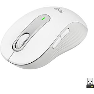 Logitech Signature M650 L for Business, Mouse wireless per mani grandi, Logi Bolt, Bluetooth, SmartWheel - Bianco