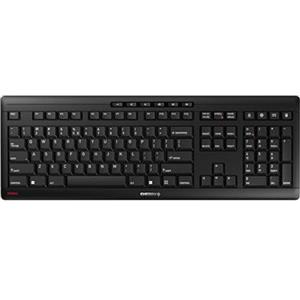 CHERRY STREAM KEYBOARD WIRELESS, Tastiera Senza Fili, Layout per l'Unione Europea (QWERTY), Wireless 2,4 GHz, Tasti Silenziosi, Design Piatto, Alimentazione a Batteria, Nero