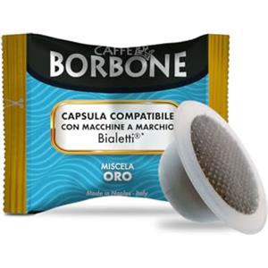 Caffè Borbone Miscela Oro - 50 Capsule - Compatibili con Macchine a marchio Bialetti*